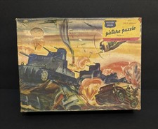 Vintage 1944 Victory Series Tanks at Guadalcanal Jigsaw Puzzle Complete 317