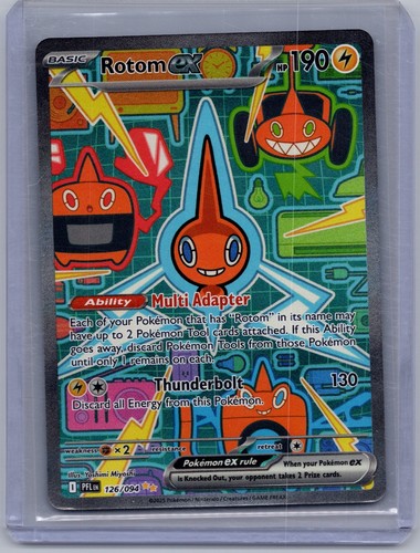 Rotom ex 126/094 Special Illustration Rare Phantasmal Flames Pokemon Holo NM