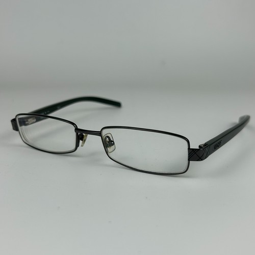 Kenzo KZ 4075 Womens Eyeglasses Frame Rectangular Dark Green Metal 51-17-140mm