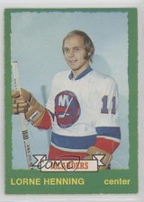 1973-74 O-Pee-Chee Light Back Lorne Henning #218 0a4