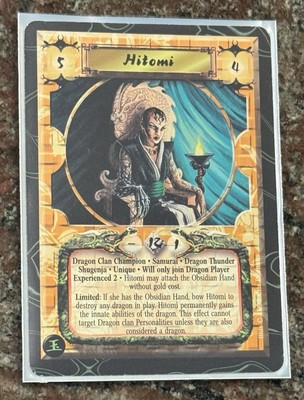 L5R Hitomi Exp 2 - Dragon Clan Thunder - Time of the Void - Rare!