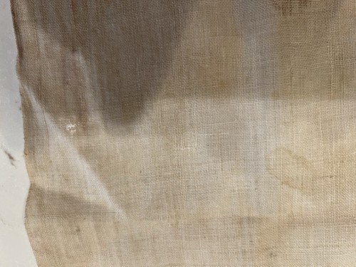 Atq Japanese Obi Fabric Tea Towel. Faded Stain. See All Pictures. - Picture 13 of 18