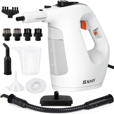 SXHY Tragbarer Dampfreiniger Transparent Wassertank - 11-teiliges Zubehörset