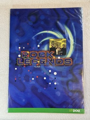 U2 Rock Legends Stamp Collection Irish RARE 2002 First Day Cover