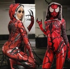 Venom Spider Gwen Stacy Cosplay Costume Women Jumpsuit Bodysuit Halloween Outfit