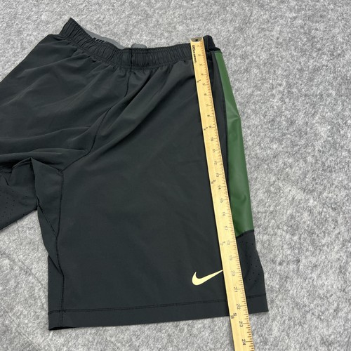 Baylor Bears Shorts Mens Large Black Green NCAA Basketball Nike Dri Fit Swoosh - Picture 16 of 17