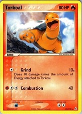 Torkoal 33/110 Rare Holon Phantoms Pokemon Lightly Played