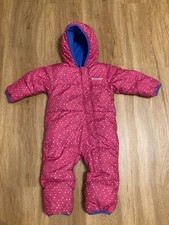 Schneeanzug Kinderschneeanzug Gr. 68 74 80 rosa Columbia Daunen warm 12-18 Monat
