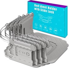 Bed Sheet Holders for Corners, Bed Sheet Grippers, 4Pcs Fitted Sheet Holder Keep