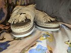 Antonio Melani Tan Raffia Knotted Fringe Slide Sandals 6.5 EXCELLENT COND RARE — photo 5