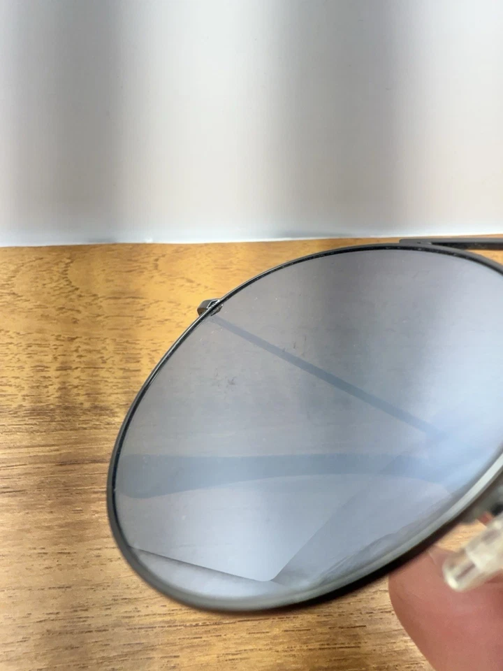 Occhiali da sole Christian Leroy rotondi lenti a specchio 54-22-150 mm puliti 10/10 *LEGGI - Immagine 3 di 4