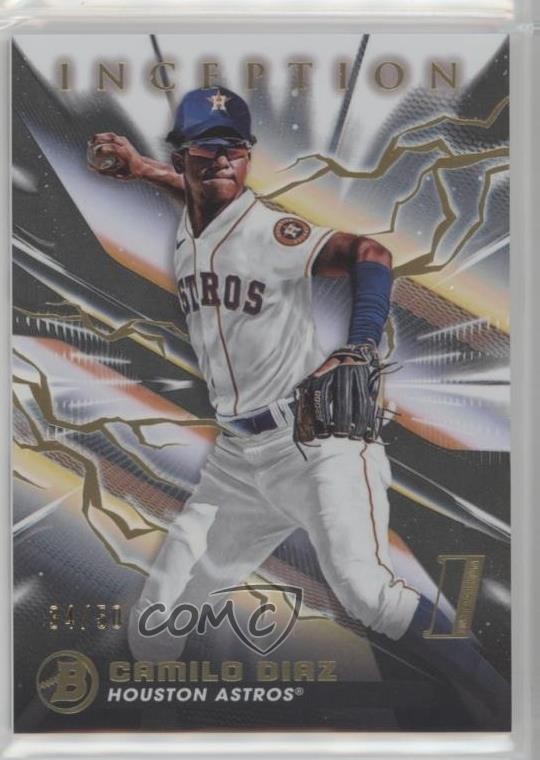2023 Bowman Inception Gold Foil Electricity 34/50 Camilo Diaz #44 0z0v