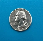 1937 Philadelphia 25C Washington Quarter 90% Silver Early Series Collector Coin