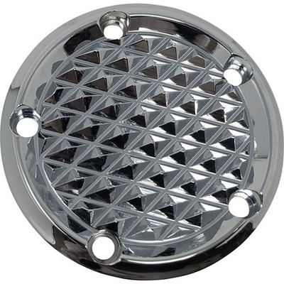 Covingtons Points Cover - Diamondback - Chrome - Twin Cam C3093-C