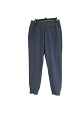 UNDER ARMOUR WOMEN'S RIVAL WOVEN HIGH RISE PANTS GRAY Sz Large