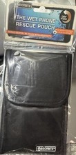 Absorbits Wet Phone Rescue Pouch. Black. - Saves Smartphones from Water Damage