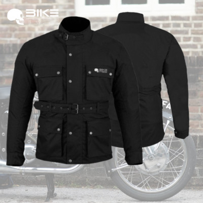 Motorbike Motorcycle Ultimate Cardura Textile Long Coat CE Armour BIKE TRIBE  