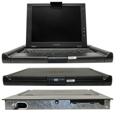 HP TFT5600 RKM 15'' Flat Panel KVM-Console +Keyboard US Layout