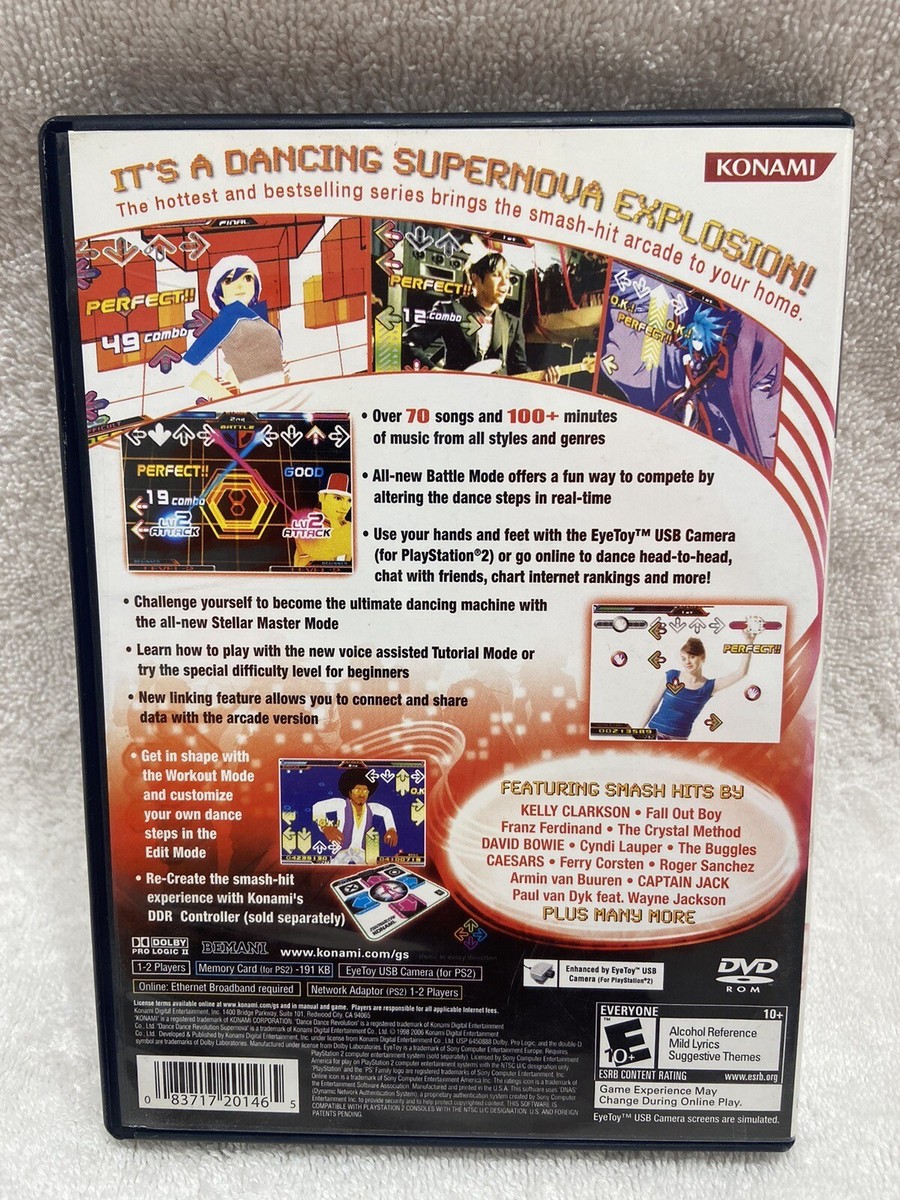 Dance Dance Revolution DDR SuperNova (Sony PlayStation 2 PS2
