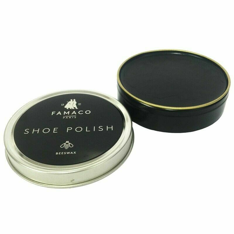 FAMACO Shoe Care Polish Leather Boots Renovating Waterproof Shine 50mL-Navy Blue