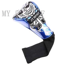 1pc Blue Skull Golf Club Driver Head Cover