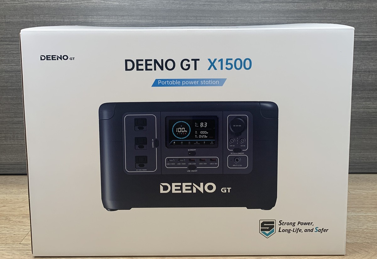 DEENO ポータブル電源 GT X1500 1036Wh 1500W DEENO GT X1500,portable Power Station 1036Wh LiFePO4 Battery