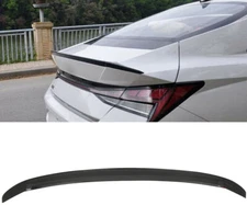 For 2021-2025 Hyundai Elantra Sedan OE Style Trunk Spoiler Lip CARBON FIBER LOOK