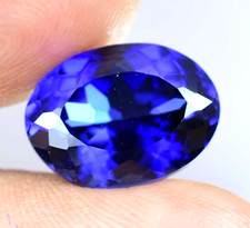 Flawless 8.75 Ct Natural Blue Ceylon Sapphire AGL Certified Oval Cut Gemstone