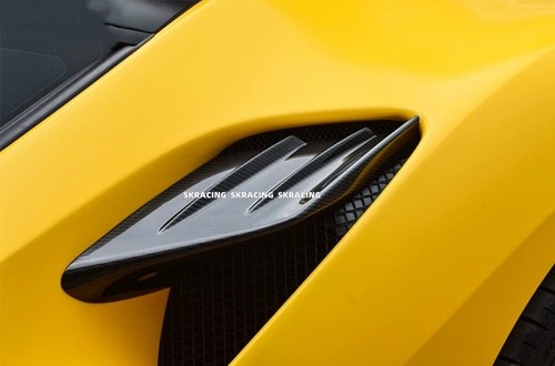Rear Bumper Fender Grille Vent Cover Real Carbon Fiber Fits 2020-2023 Ferrari F8 - Imagen 14 de 23
