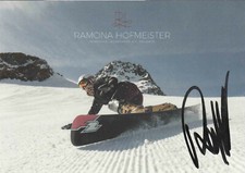 ORIGINAL unterschriebene Autogrammkarte RAMONA HOFMEISTER Snowboard DEUTSCHLAND