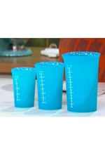 KOCHBLUME 3-Piece Silicone Measuring Cup Set