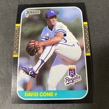 1987 Donruss Baseball David Cone Kansas City Royals Rookie Card # 502