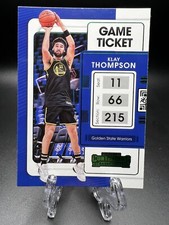 2021-22 Panini Contenders Basketball Game Ticket Green #20 Klay Thompson