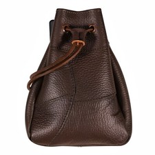 Leather Pouch with Drawstring Closure Coin Jewelry Bag Texture Leather Pouch