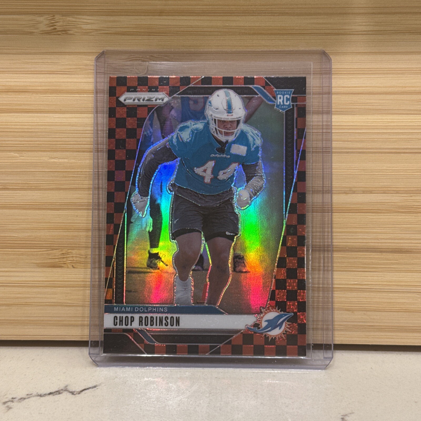 2024 Panini Prizm - Rookies Black & Red Checker Prizm #319 Chop Robinson (RC)