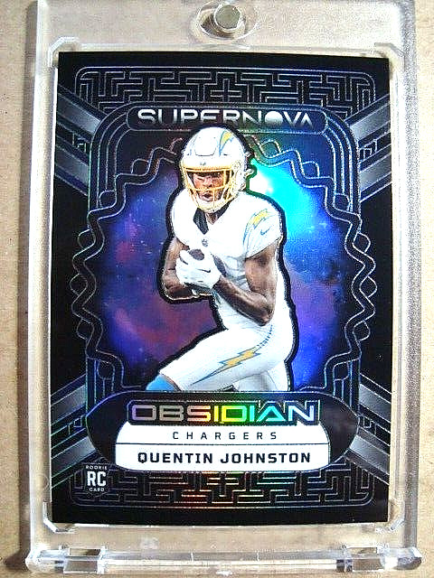 2023 Quentin Johnston Panini Obsidian Rookie Silver Supernova RC /135 MINT 🔥🔥