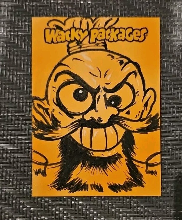 WACKY PACKAGES ALL NEW HALLOWEEN 2024 SKETCH CARD by CESAR LOPEZ