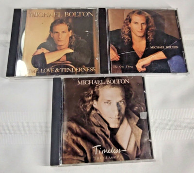 Michael Bolton CD Lot of 3 The One Thing Timeless Time Love & Tenderness
