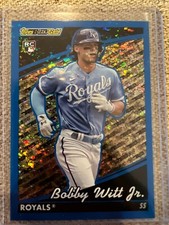 2022 Topps Series Update Bobby Witt Jr Black Gold Blue Parallel Insert RC Rookie