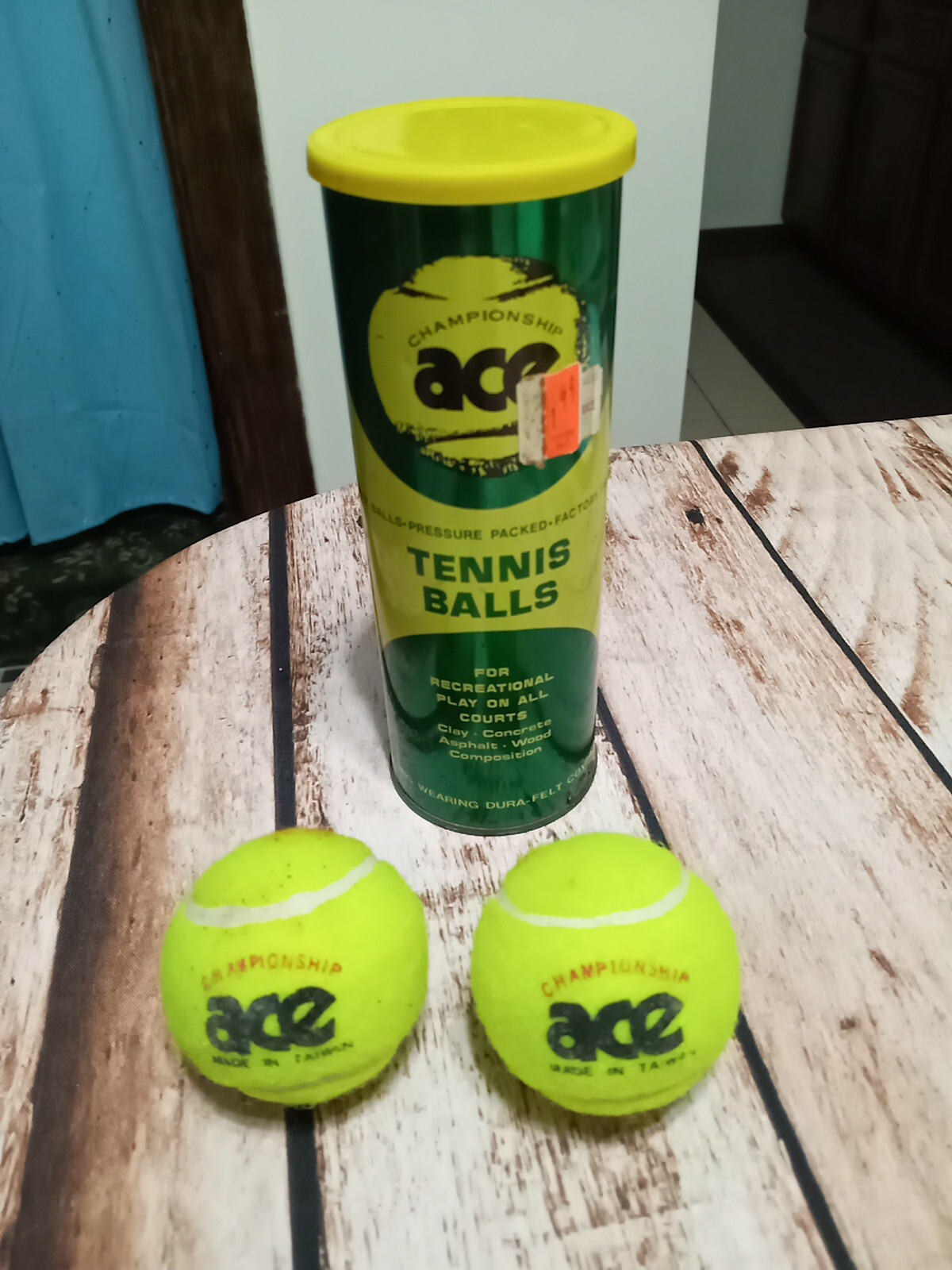 Vintage Tennis Ball Tin Can (2 balls) Ace Championship.VERY RARE!!. eBay