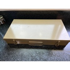 Vtg 1970s ATCO Metal Latching Slid Case With Handle Holds 500 Slides 2 Available