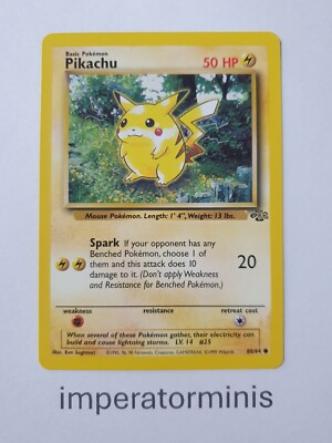 Pokémon Karte Pikachu ''Rote Wangen'' 60/64