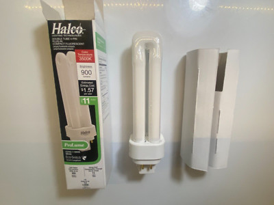CFL Lamp Bulb PL13D/E/35/ECO 4-Pin (GX24Q-1 Base) 3500K 755-Lumens T4 13W HALCO