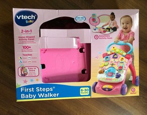 first steps baby walker pink