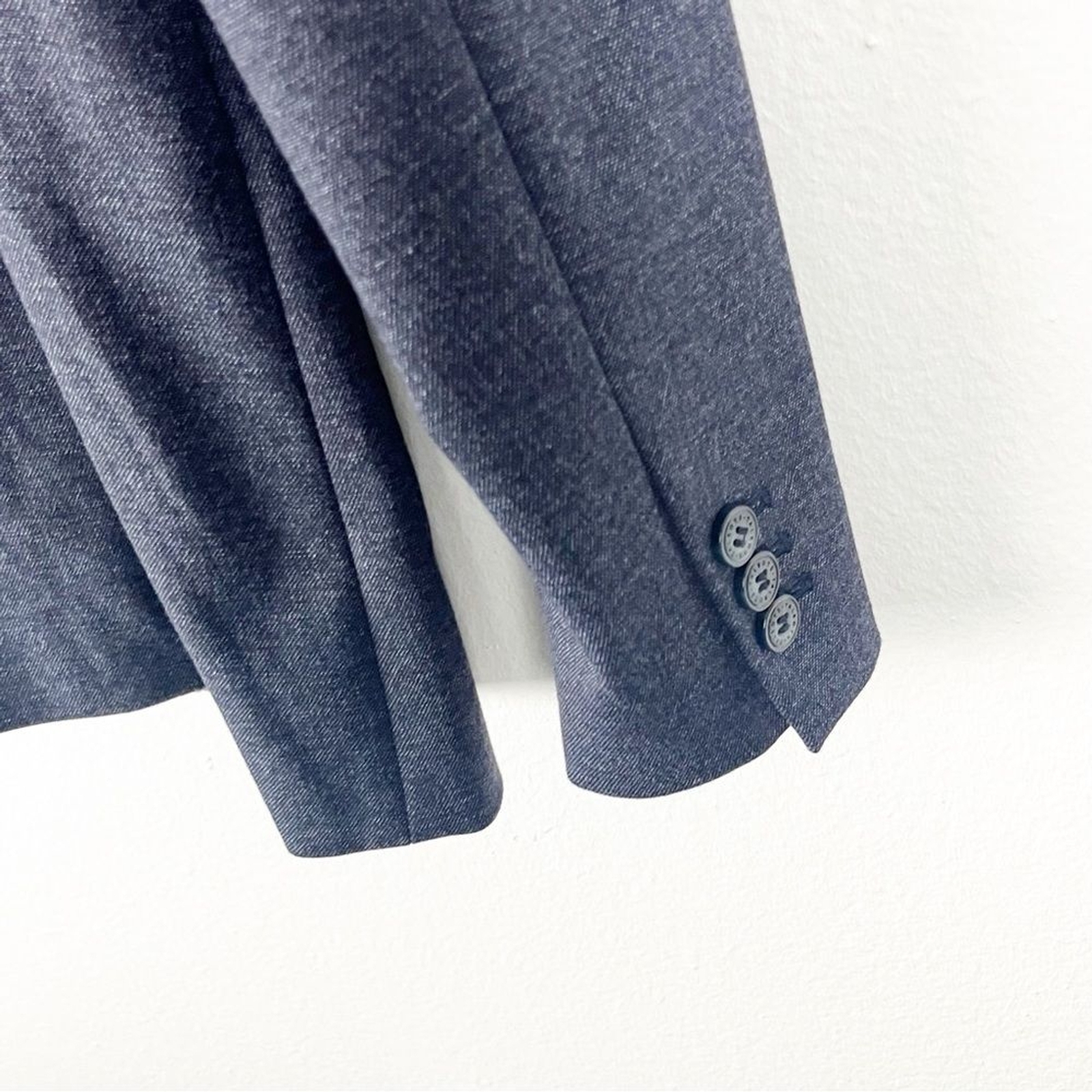 TALBOTS Aberdeen Blue Lined Two Button Closure Bl… - image 10