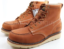 Chippewa Men's Edge Walker 6" Moc-Toe Full Grain Leather Boots New Size 11.5 D