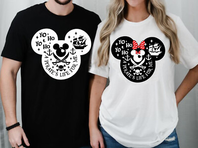 Disney Pirate Cruise 2026 T-Shirt, Minnie Mickey Piratenshirt, Piratenleben Tee