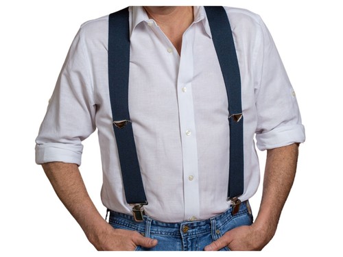 Jackster Suspenders X-back adjustable with strong Jumbo clips 2" wide - Picture 54 of 64