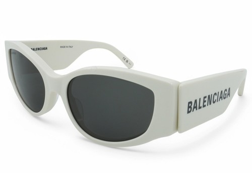 [BB0258S-003] Womens Balenciaga Cat Eye Sunglasses - White - Picture 3 of 7