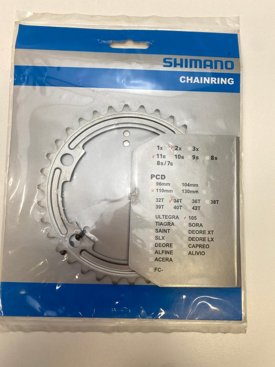 Shimano 105 FC-5800-L 34T Compact 11 speed CHAINRING 4 bolt